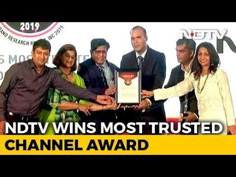 NDTV को मिला भारत के सबसे भरोसेमंद चैनल का सम्मान