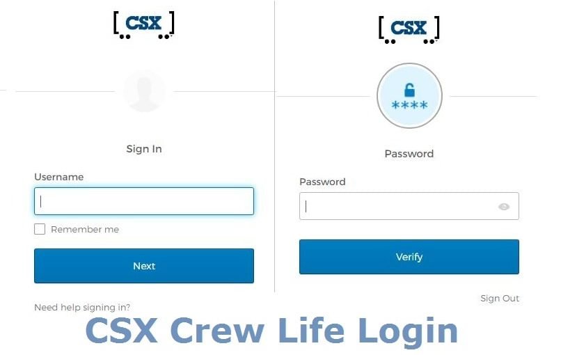 CSX Crew Life Log In Process CSX Crew Login