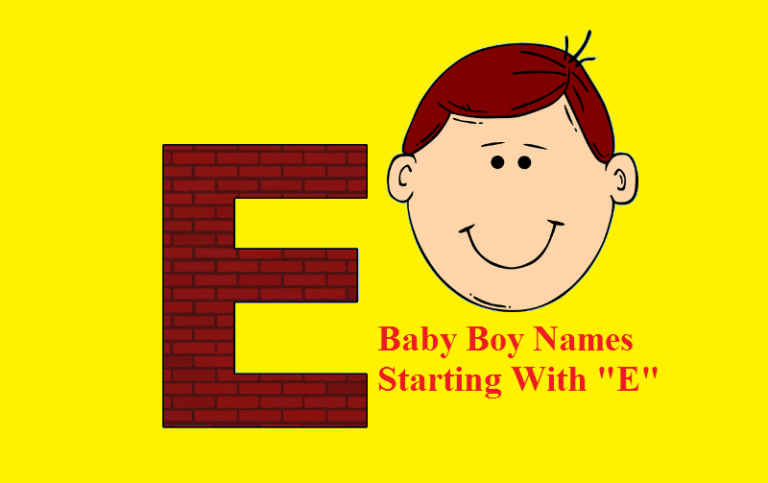 E letter boy name