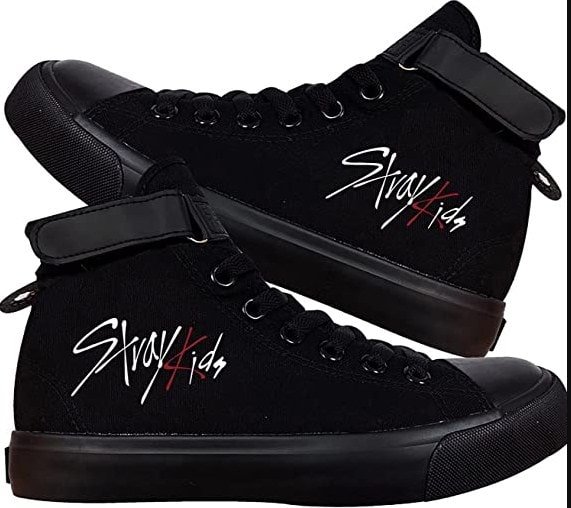 BTS Stray Unisex shoes canvas Sneakers - High top casual walking shoes