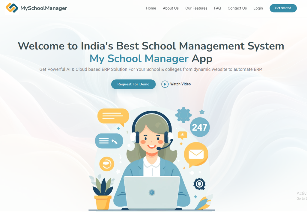 My School manage App is a trending school management system in india